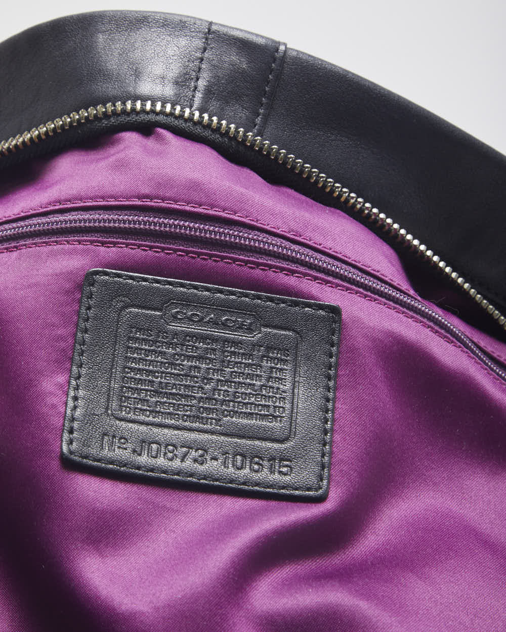 Coach Black Leather Handbag