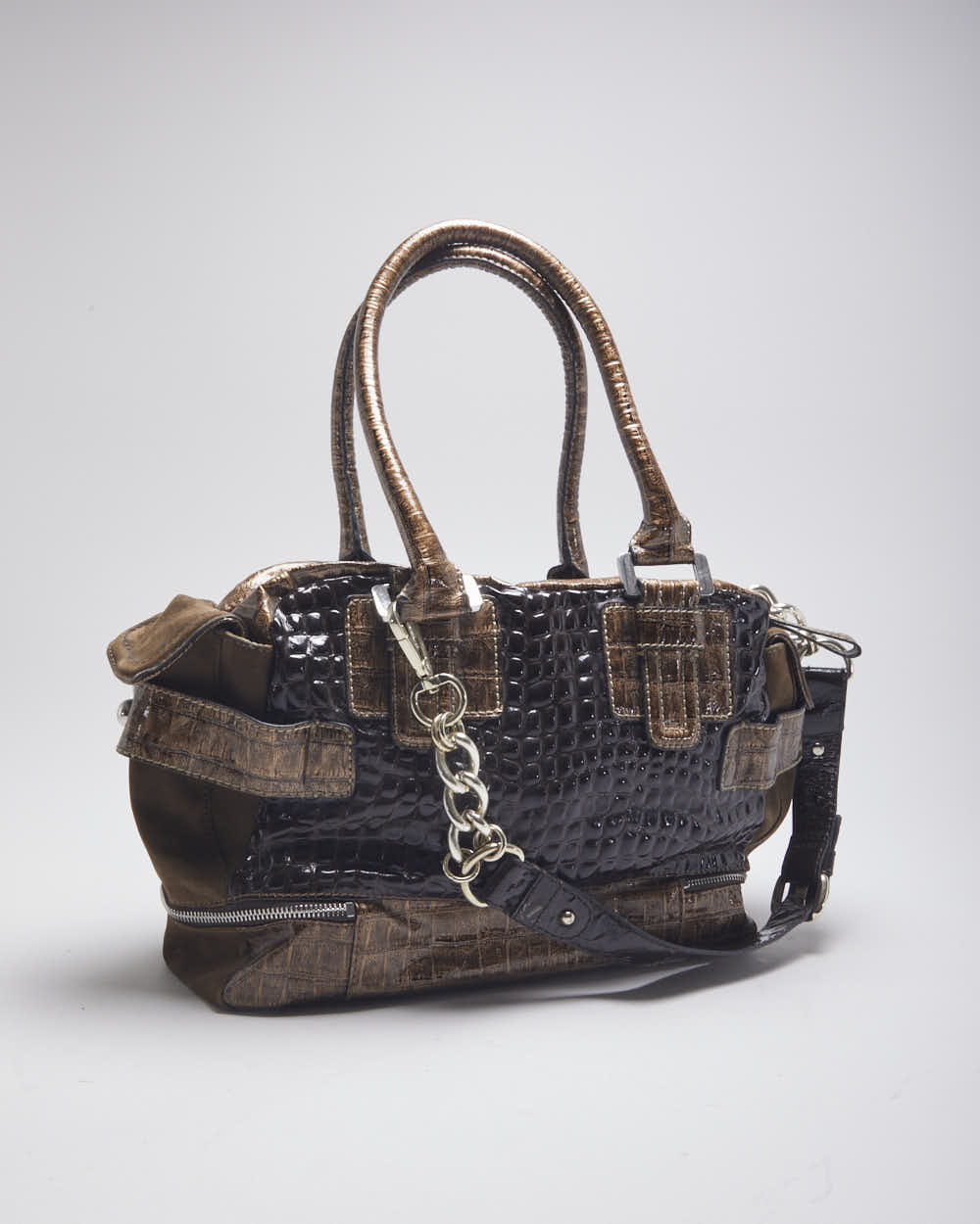 Y2k 00s Guess Brown Handbag – Rokit