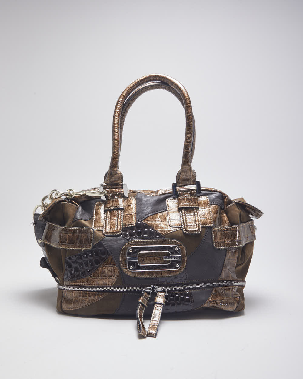 Y2k 00s Guess Brown Handbag – Rokit