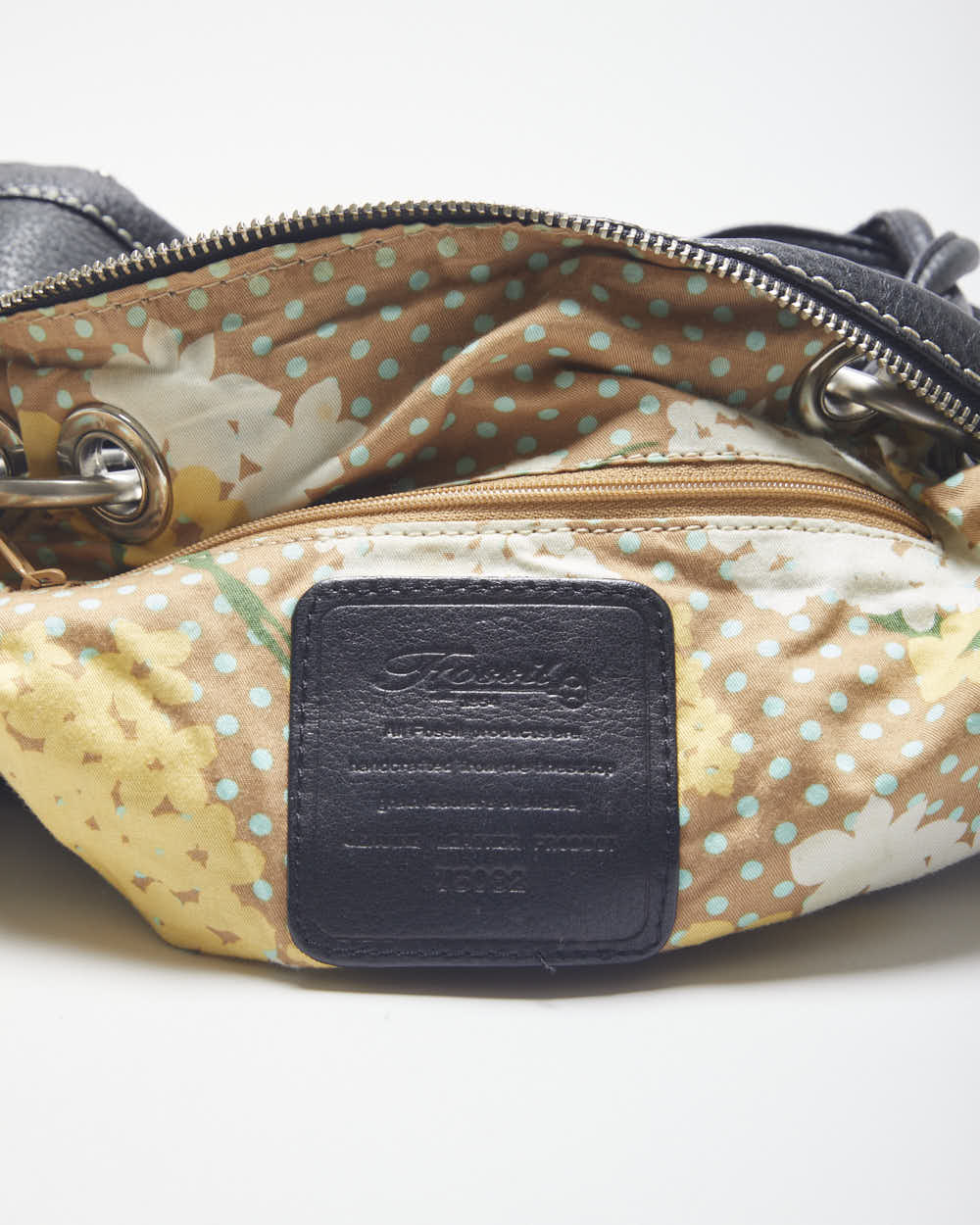 Fossil Black Leather Handbag