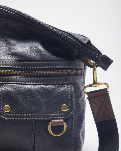 Fossil Black Leather Cross-body Bag