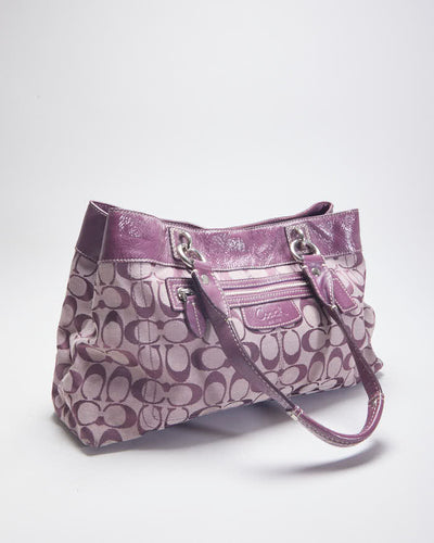 Coach Monogram Purple Handbag