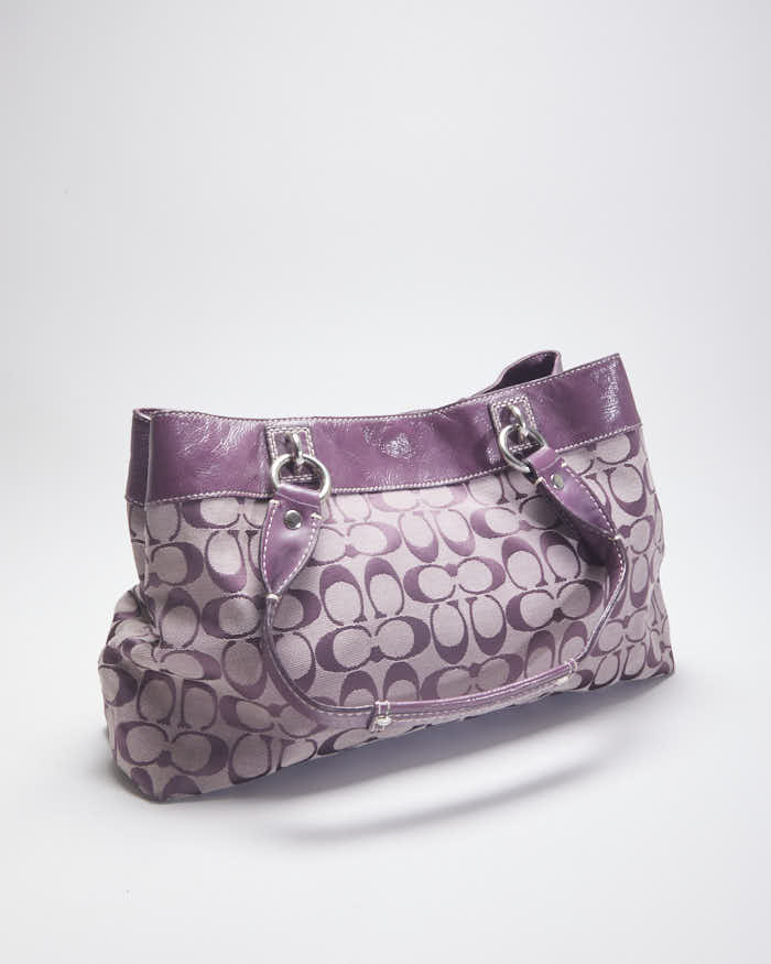 Coach Monogram Purple Handbag