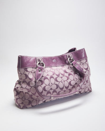 Coach Monogram Purple Handbag