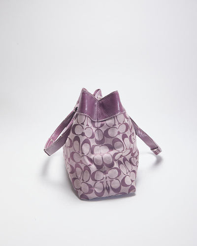 Coach Monogram Purple Handbag