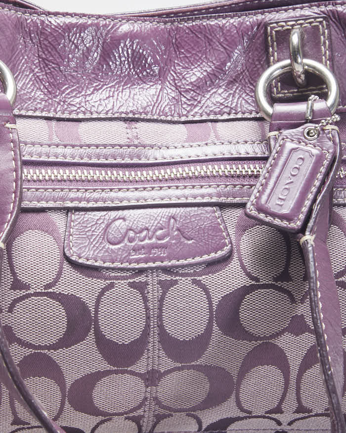 Coach Monogram Purple Handbag