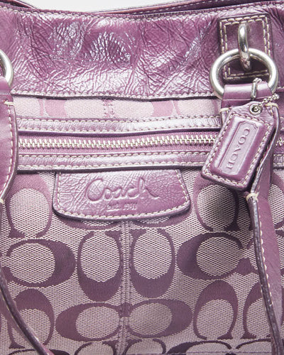 Coach Monogram Purple Handbag