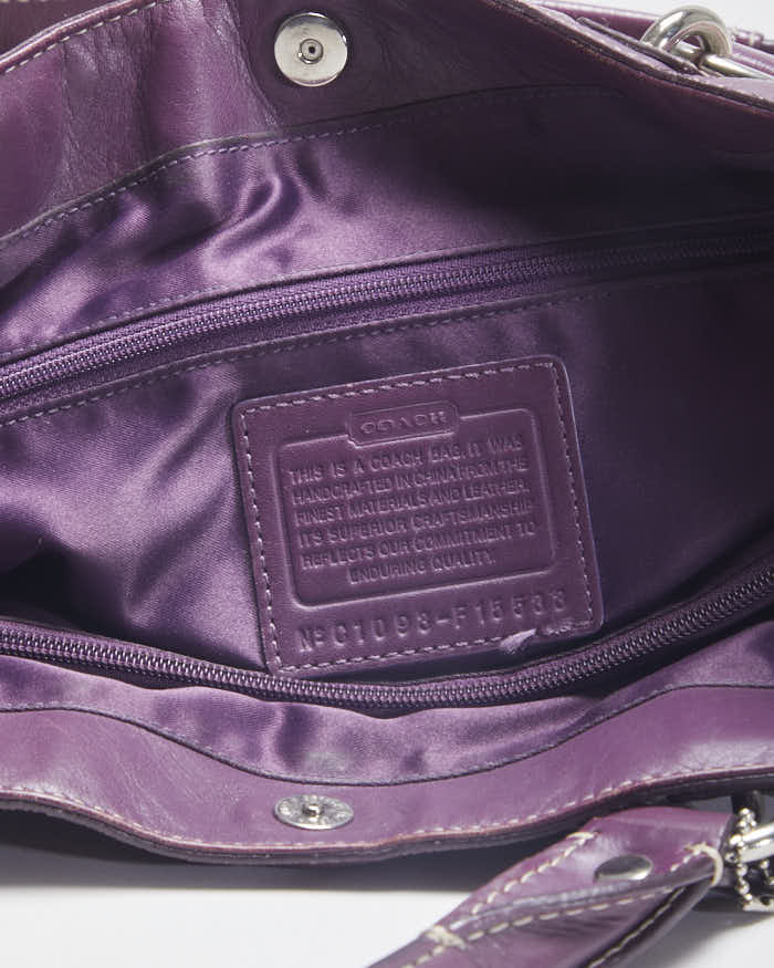 Coach Monogram Purple Handbag