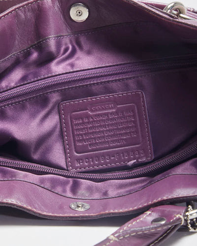 Coach Monogram Purple Handbag