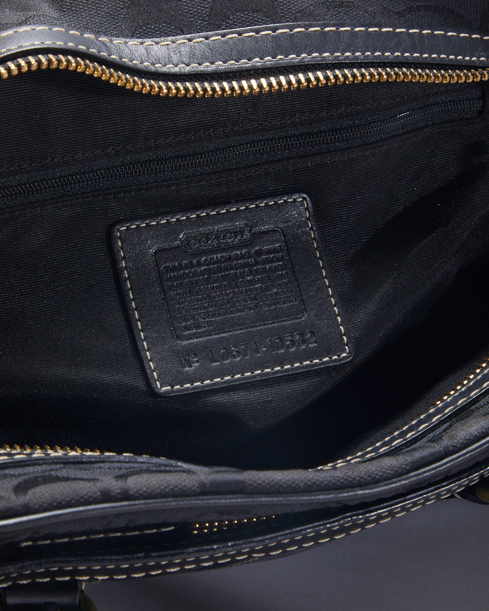 Coach Monogram Black Handbag