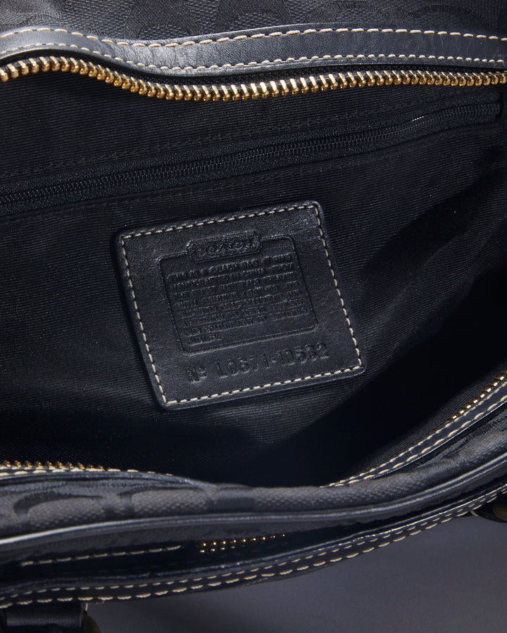Coach Monogram Black Handbag
