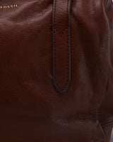 Zac Fossil Brown Leather Cross-body Bag