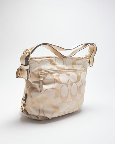 Coach Gold Monogram Handbag