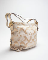 Coach Gold Monogram Handbag