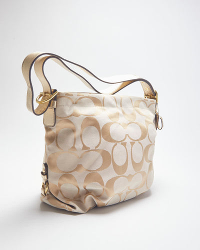 Coach Gold Monogram Handbag