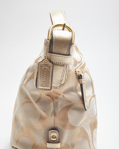 Coach Gold Monogram Handbag
