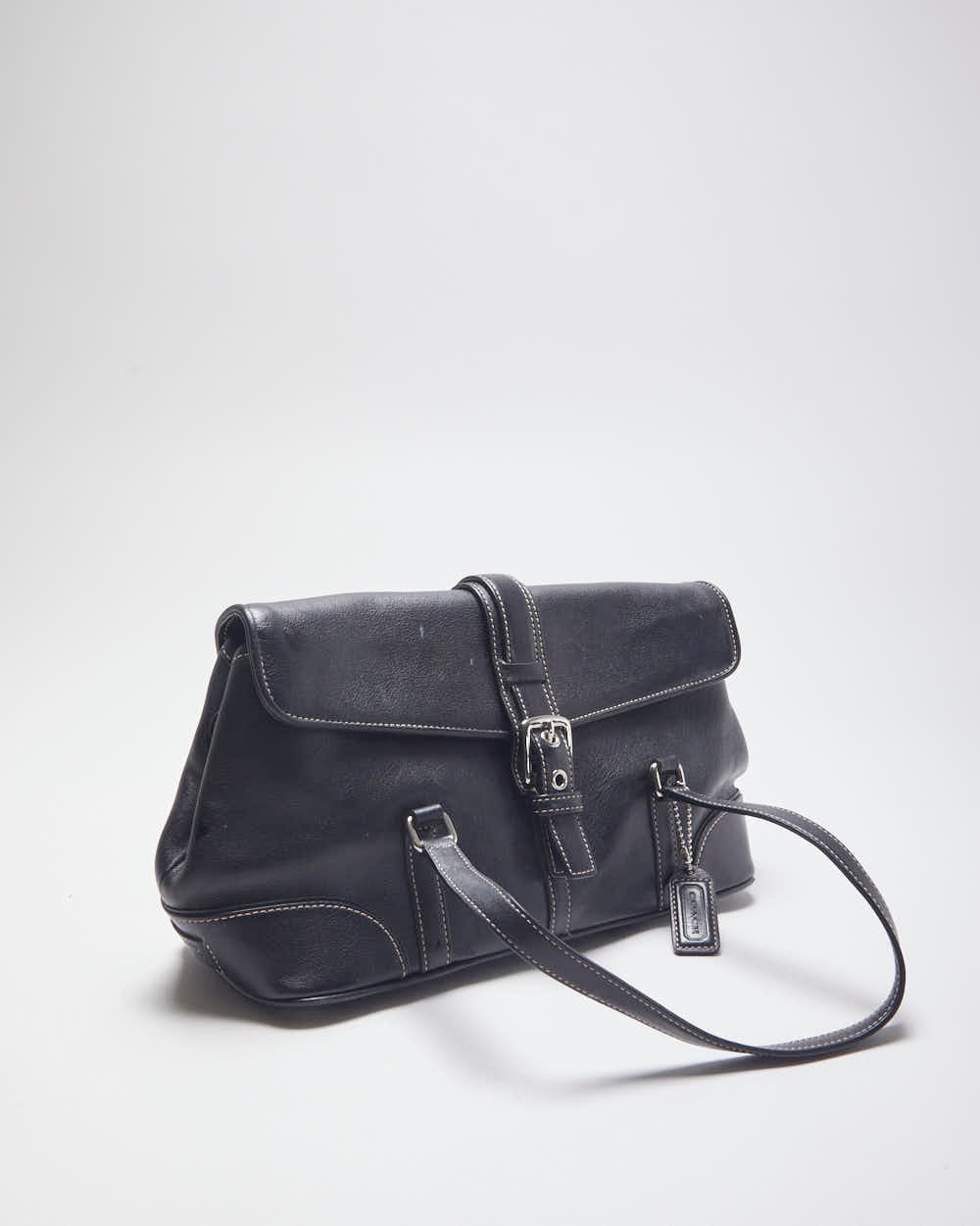 Coach Black Leather Mini Handbag