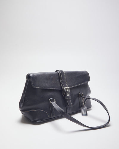 Coach Black Leather Mini Handbag