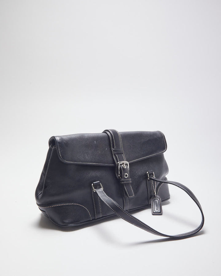 Coach Black Leather Mini Handbag