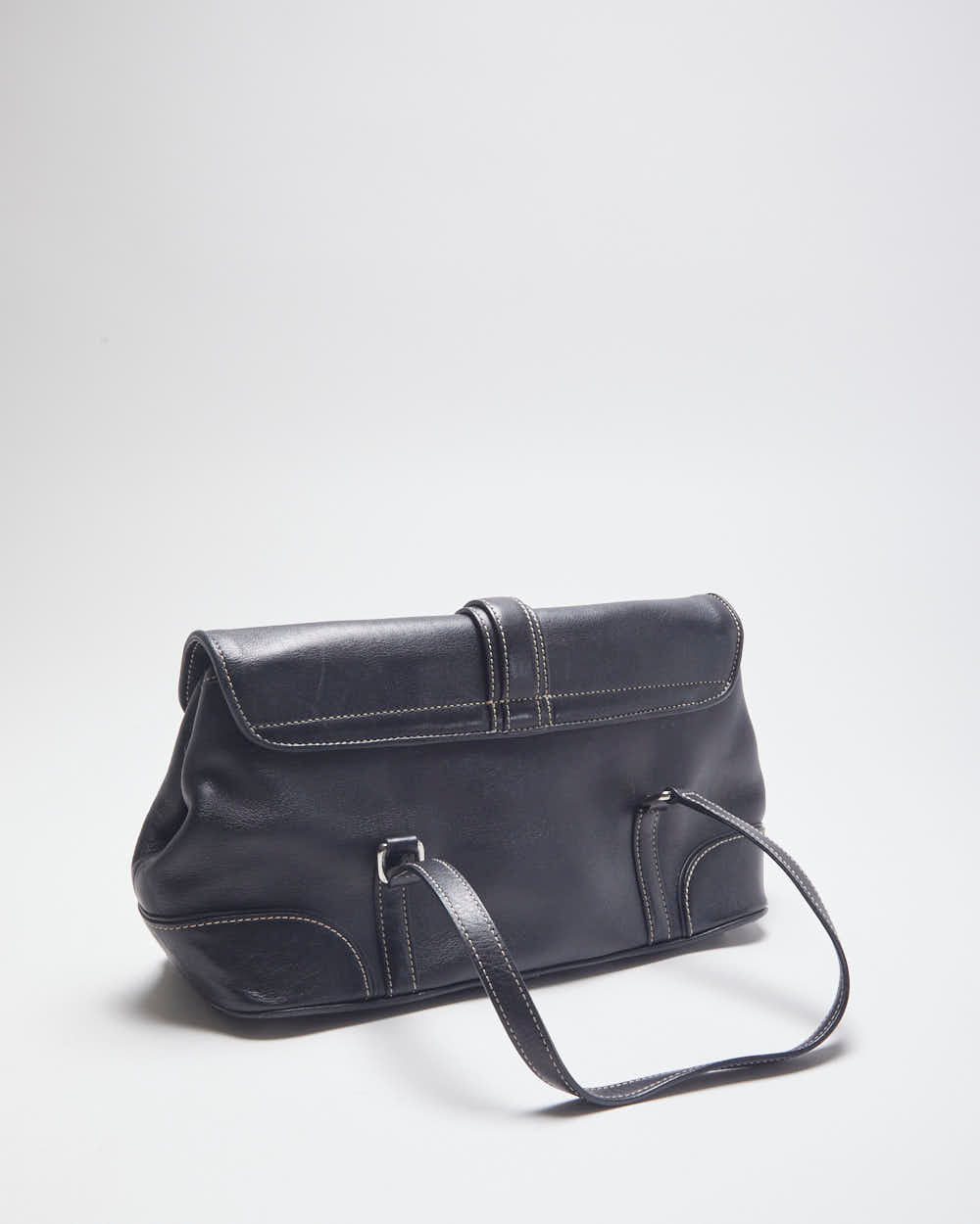 Coach Black Leather Mini Handbag
