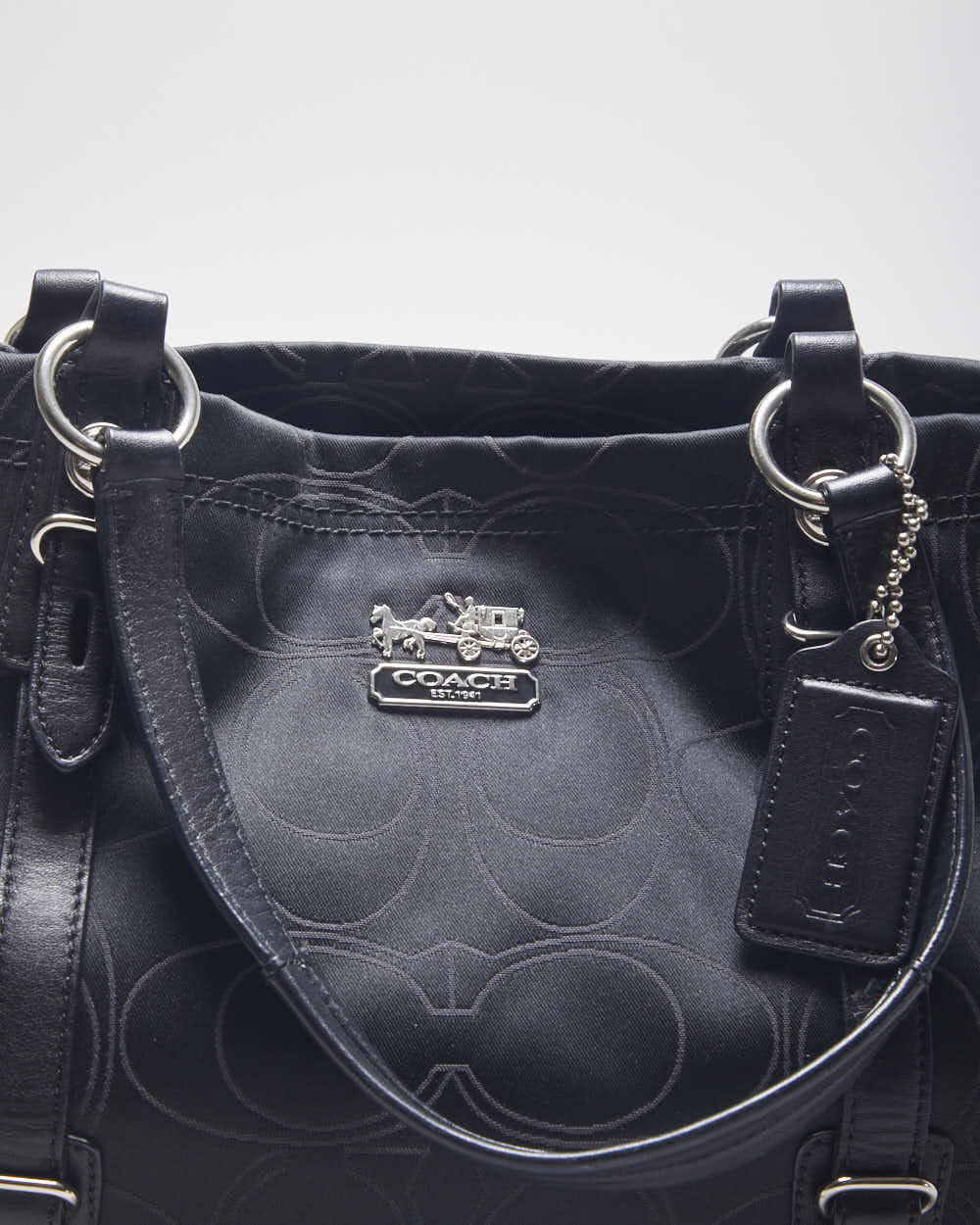 Vintage Coach Monogram Hand Bag