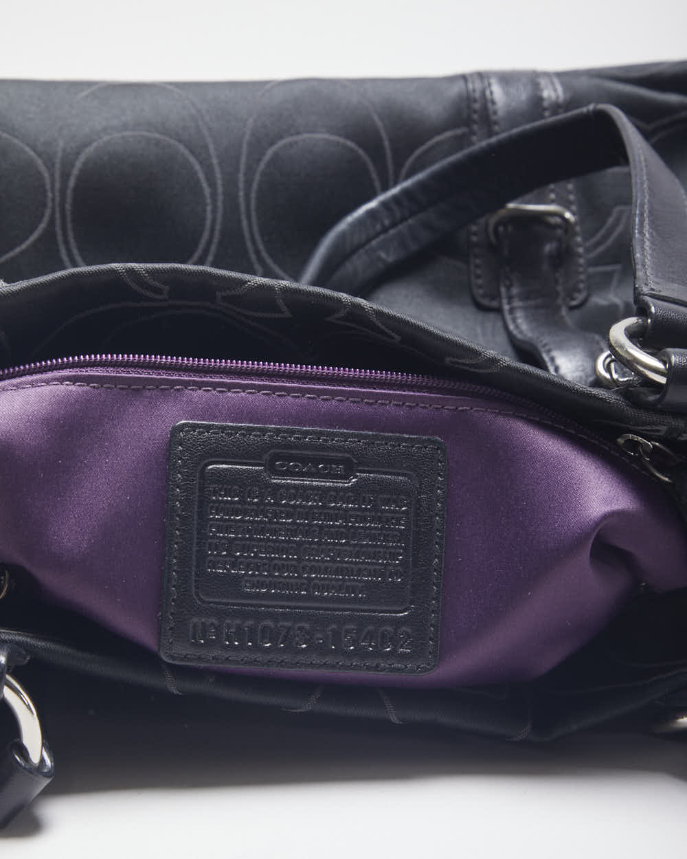 Vintage Coach Monogram Hand Bag