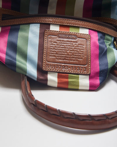 Vintage Coach Brown Leather Handbag & PUrse