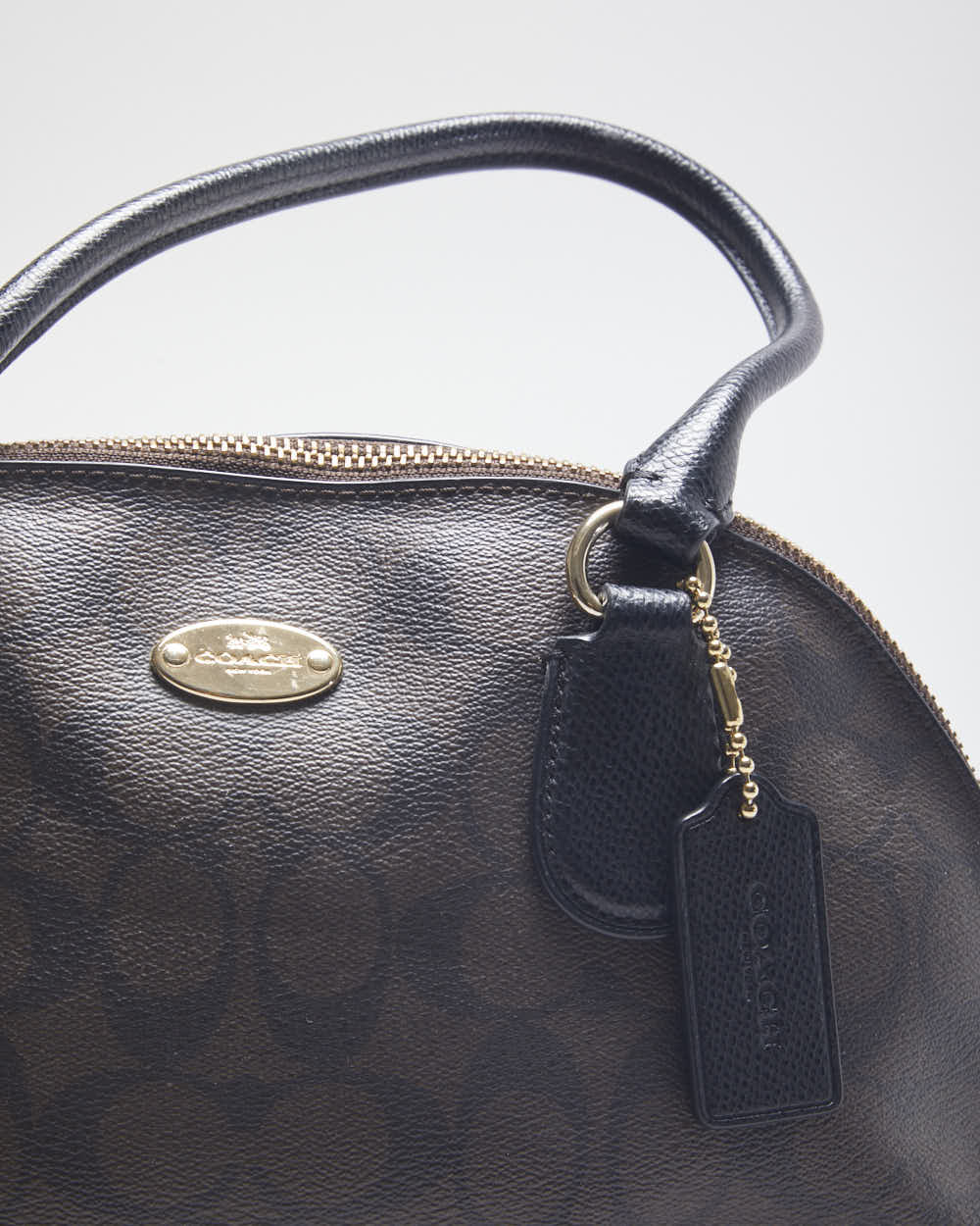 Vintage Y2K Coach Monogram Oval Handbag