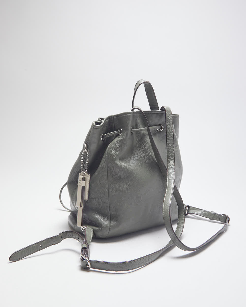 Vintage Y2K Coach Leather Round Backpack