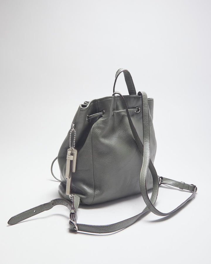 Vintage Y2K Coach Leather Round Backpack