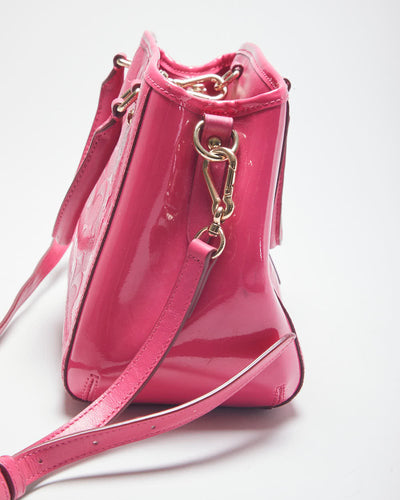 Vintage Y2K Coach Pink Monogram Leather Handbag
