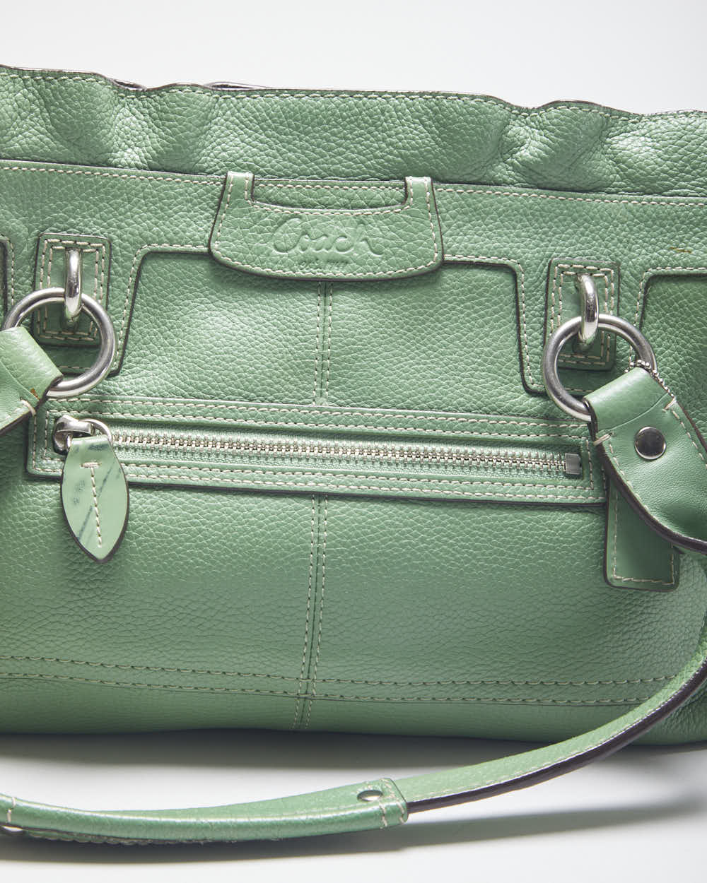 Vintage Y2K Coach Mint Shoulder Bag