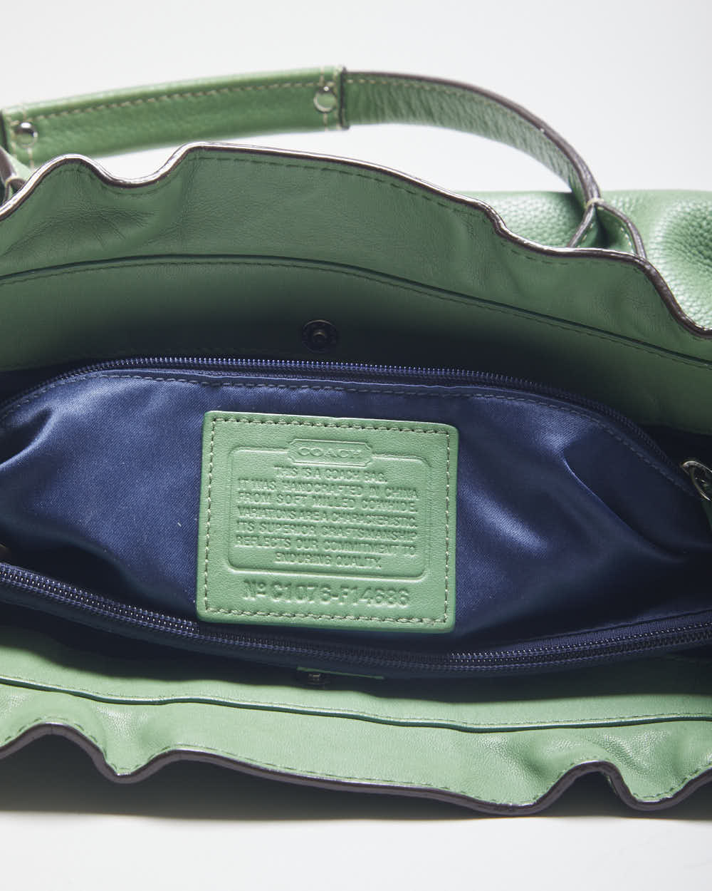 Vintage Y2K Coach Mint Shoulder Bag