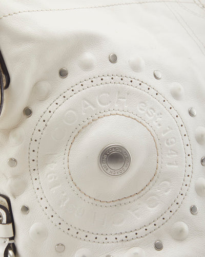 Coach White Leather Handbag