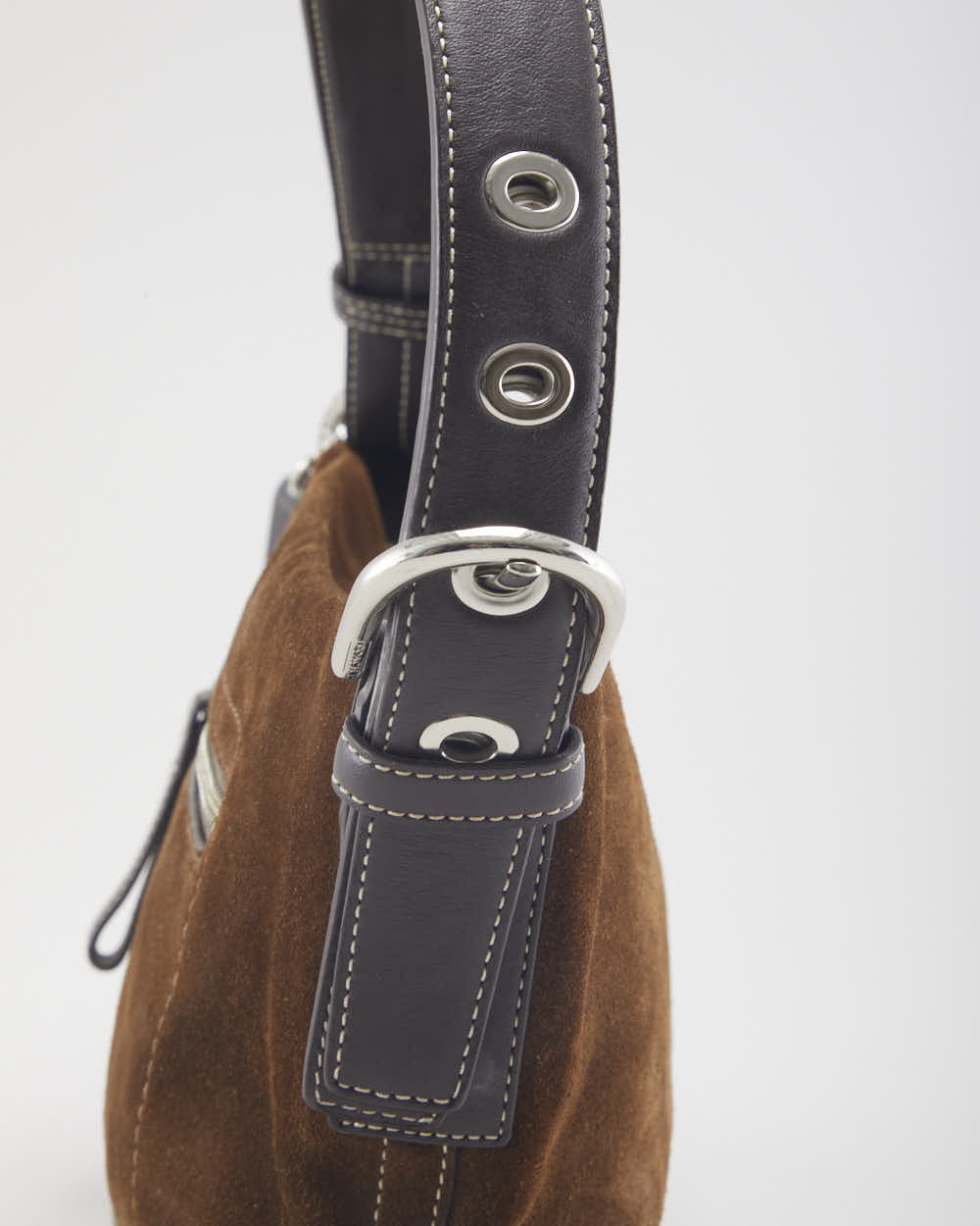 Coach Brown Suede Mini Handbag