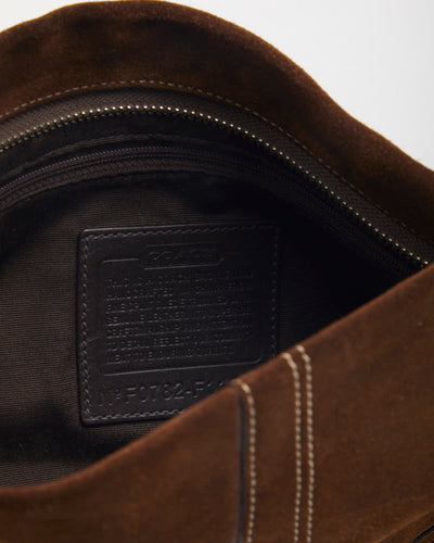 Coach Brown Suede Mini Handbag