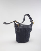 Coach Monogram Black Bucket Handbag