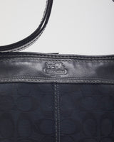 Coach Monogram Black Bucket Handbag