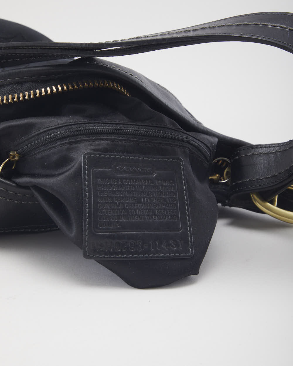 Coach Monogram Black Bucket Handbag