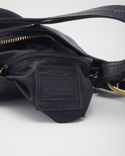 Coach Monogram Black Bucket Handbag