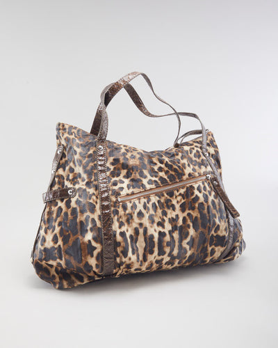 Y2k 00s Guess Leopard Print Handbag