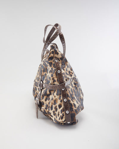 Y2k 00s Guess Leopard Print Handbag