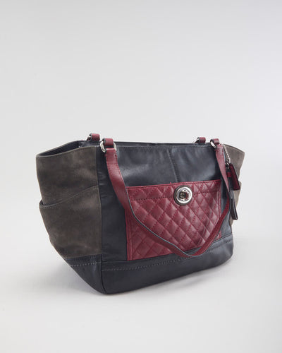 Coach Suede & Leather Handbag