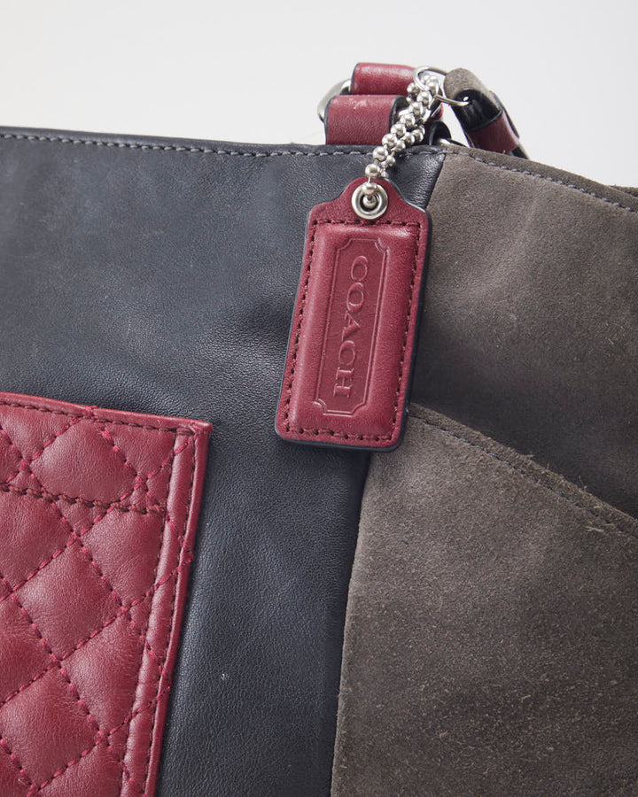 Coach Suede & Leather Handbag