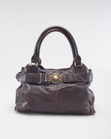 Vintage Burberry Brown Leather Handbag &amp; Purse
