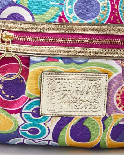 Y2k 00s Coach Poppy Graffiti Shoulder Bag
