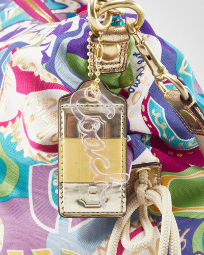 Y2k 00s Coach Poppy Graffiti Shoulder Bag