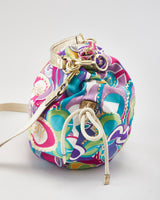 Y2k 00s Coach Poppy Graffiti Shoulder Bag