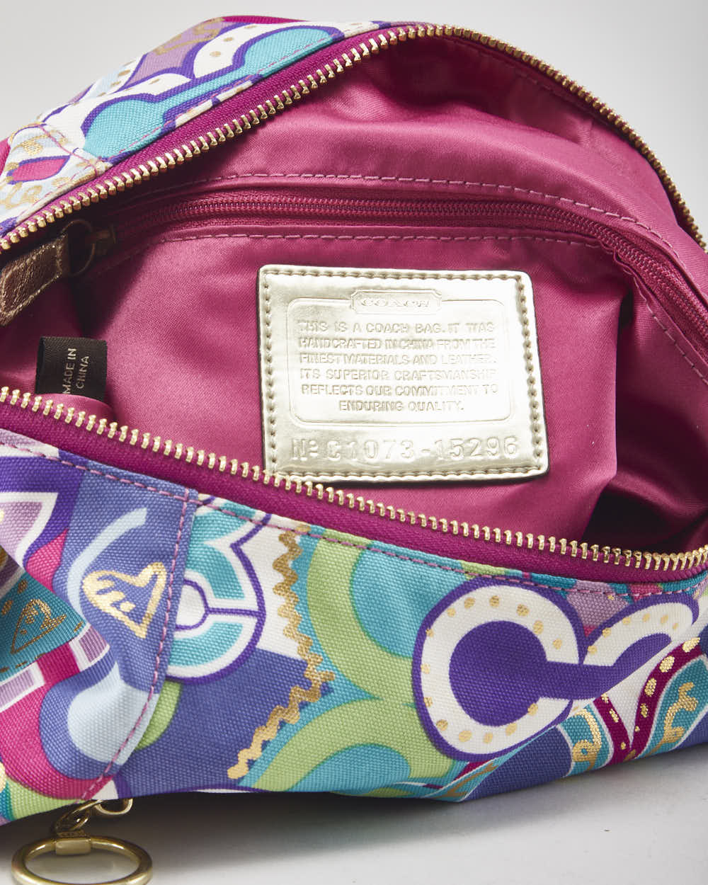 Y2k 00s Coach Poppy Graffiti Shoulder Bag