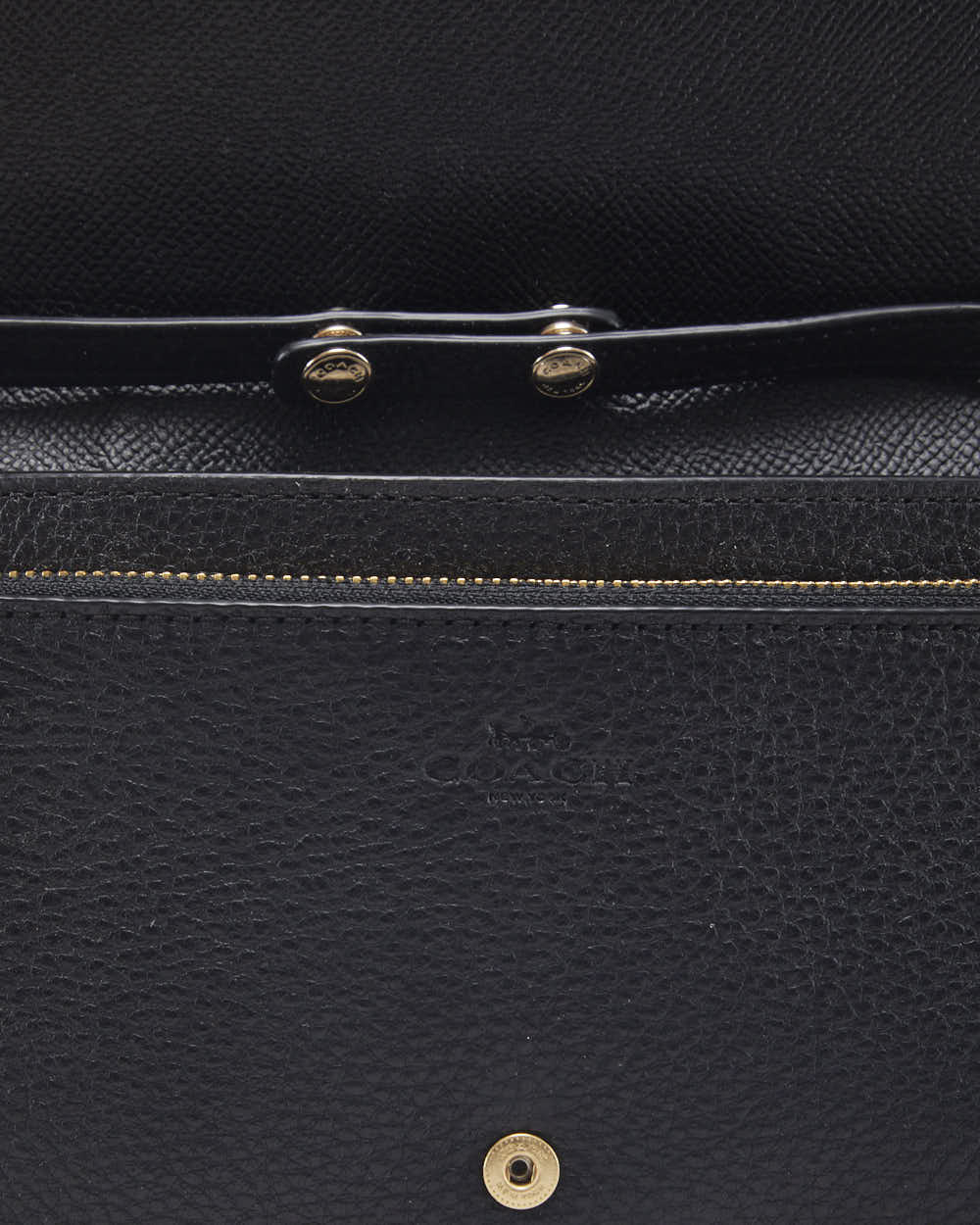 Coach Black Leather Crossbody Bag